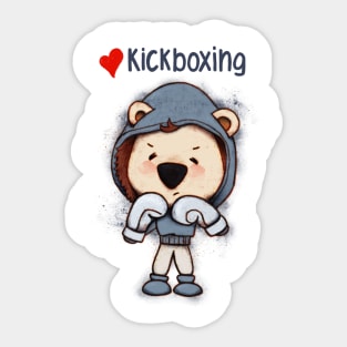 Love kickboxing Sticker